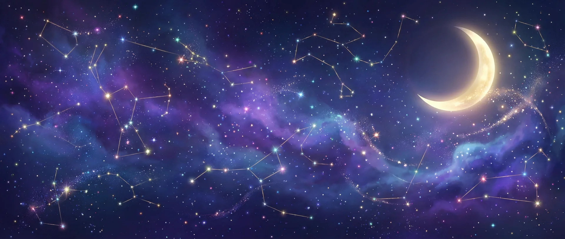 星空背景 - 做错一题就往下面插一支笔 | 每日星座运势与塔罗占卜